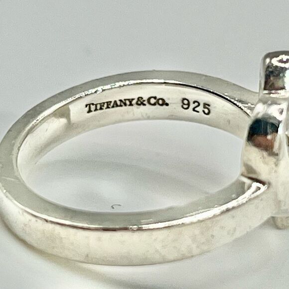 Tiffany & Co. Single Loving Heart Ring Paloma Picasso -529 Silver - Sz 6 - Picture 6 of 11